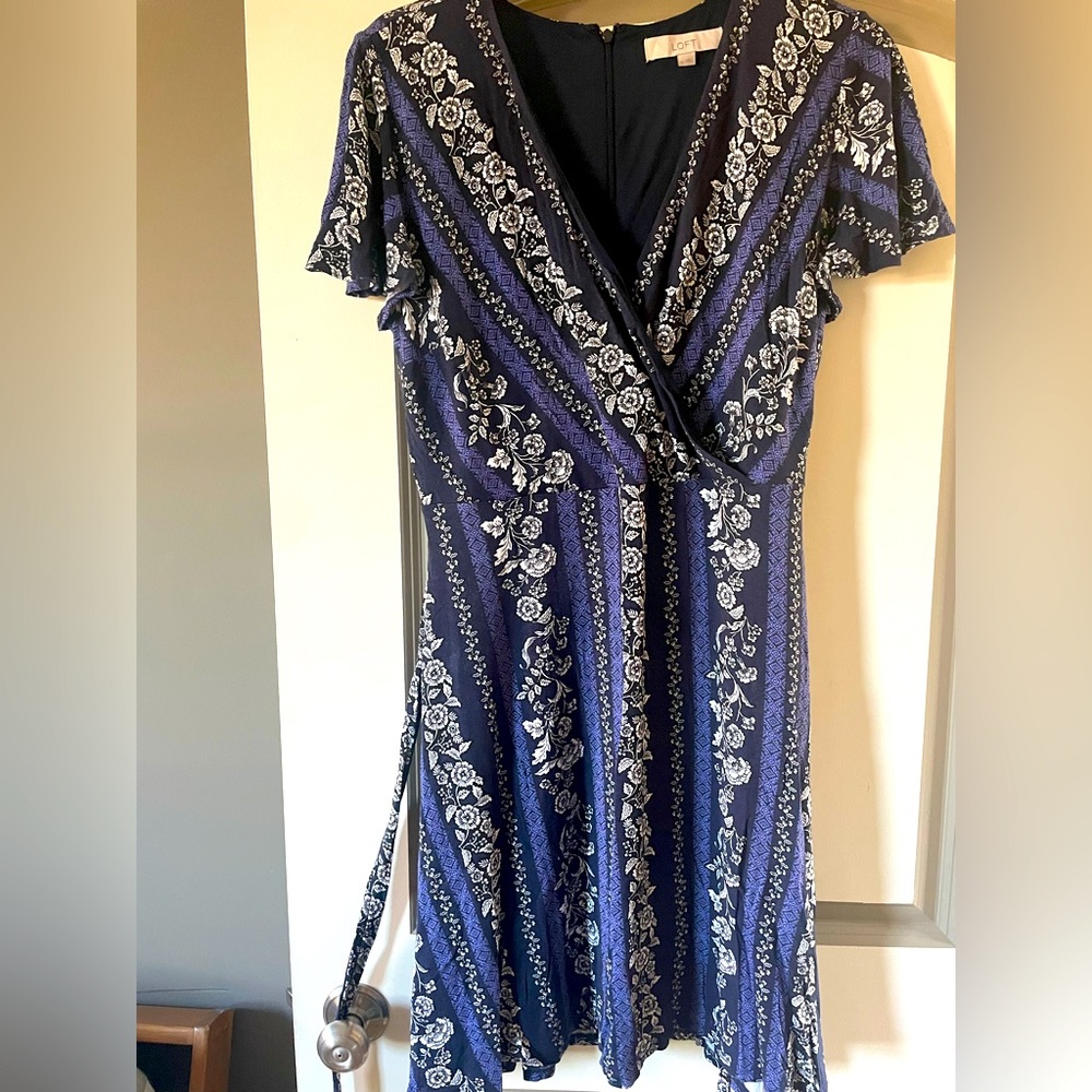 LOFT - Size 14 - Navy Blue Dress